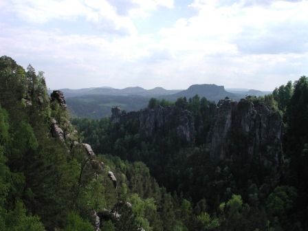 Rock formations in the Bastei